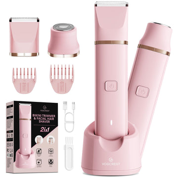 VG VOGCREST bikini-trimmer con hojas cerámicas para afeitado suave
