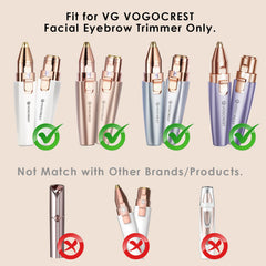 VG VOGCREST: cabezas repuesto para cejas VG-1024, calidad original para fiabilidad.
