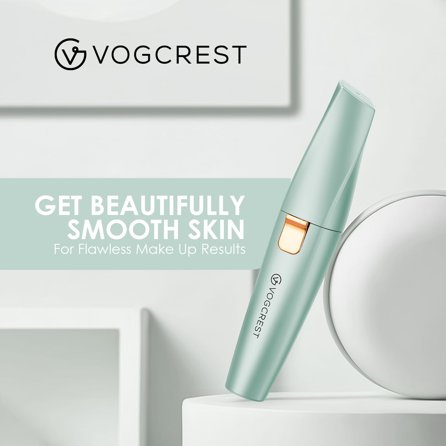 VG VOGCREST Recortadora facial segura para piel sensible.