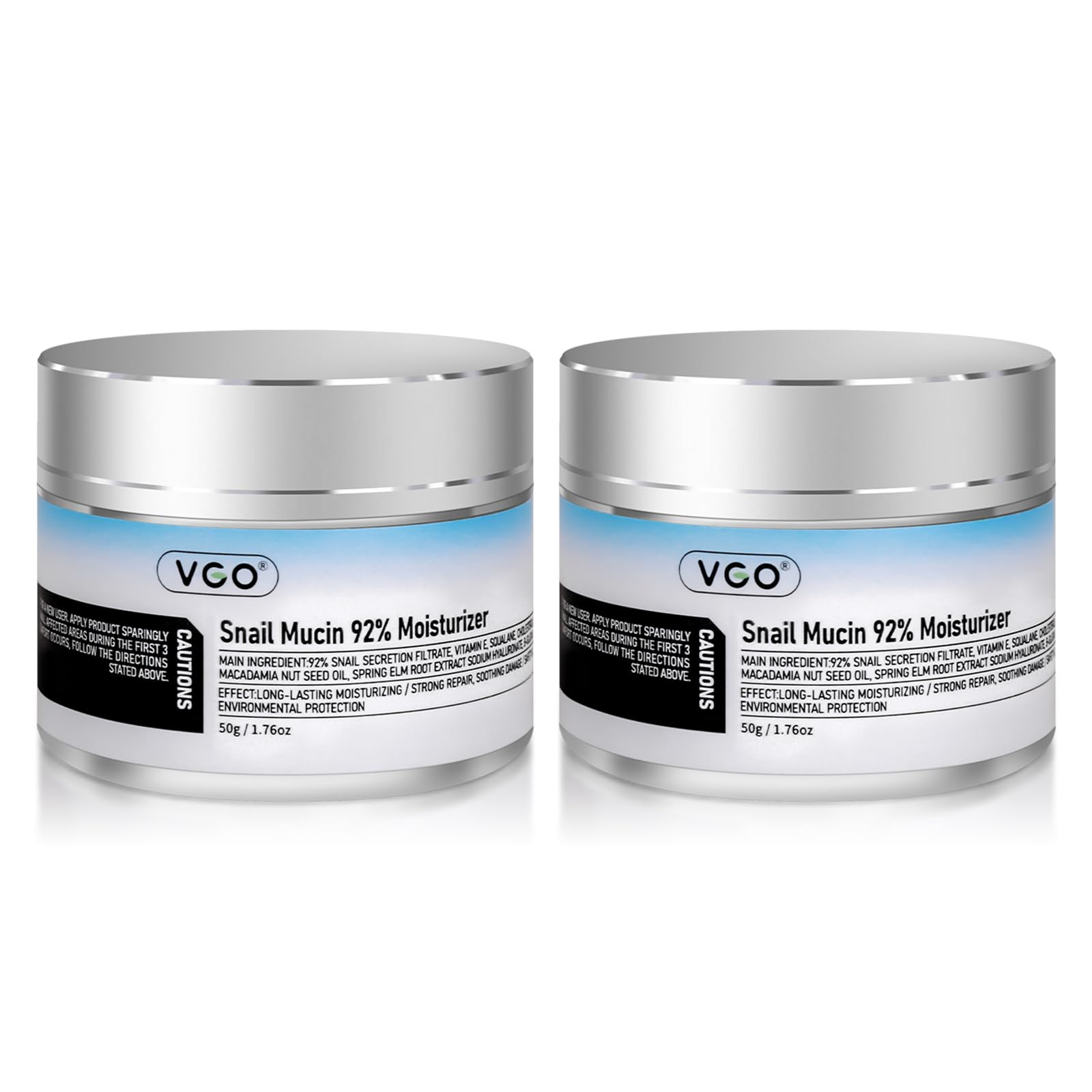 VGO par de cremas con mucina de caracol al 92% para regeneración celular