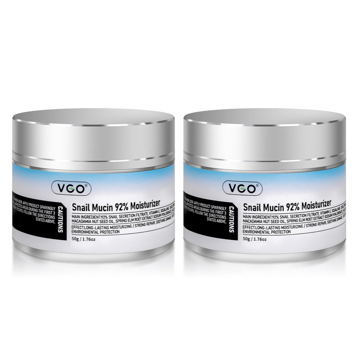 VGO par de cremas con mucina de caracol al 92% para regeneración celular