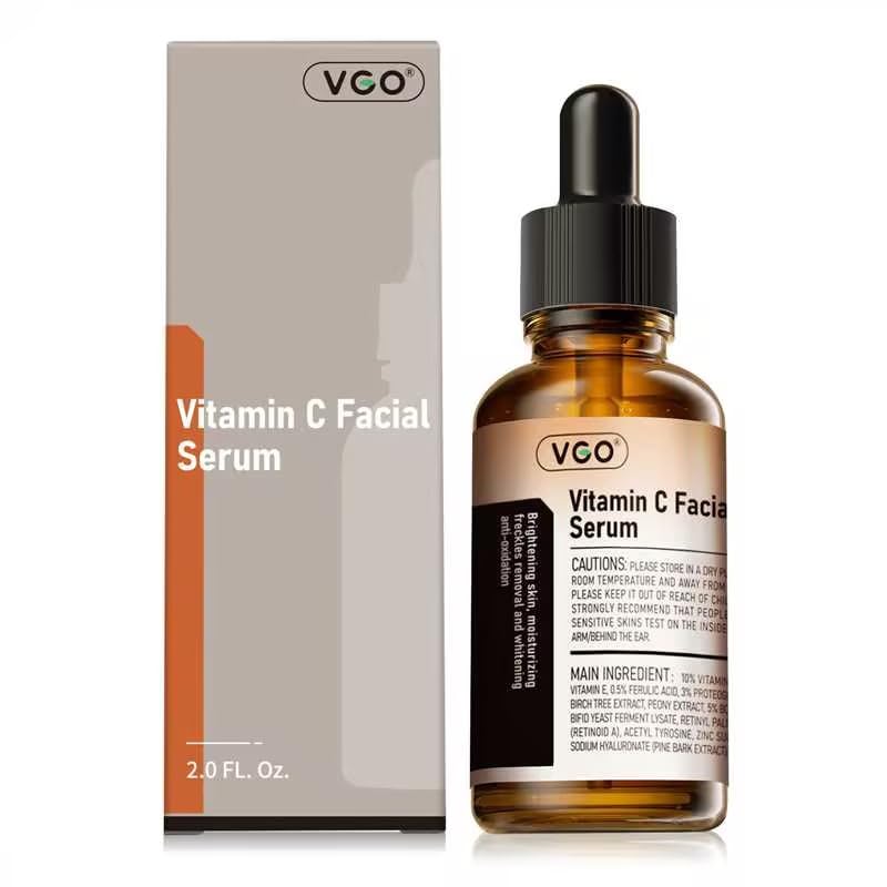 VGO vitamina C con gotero en botella para hidratación diaria