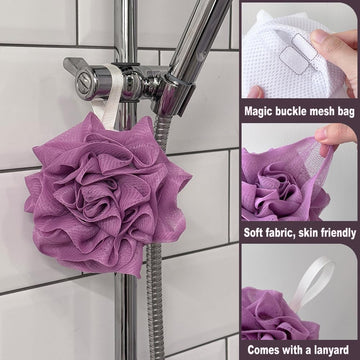 Bolsas de jabón 2 en 1 para mantener orden y limpieza en la ducha.