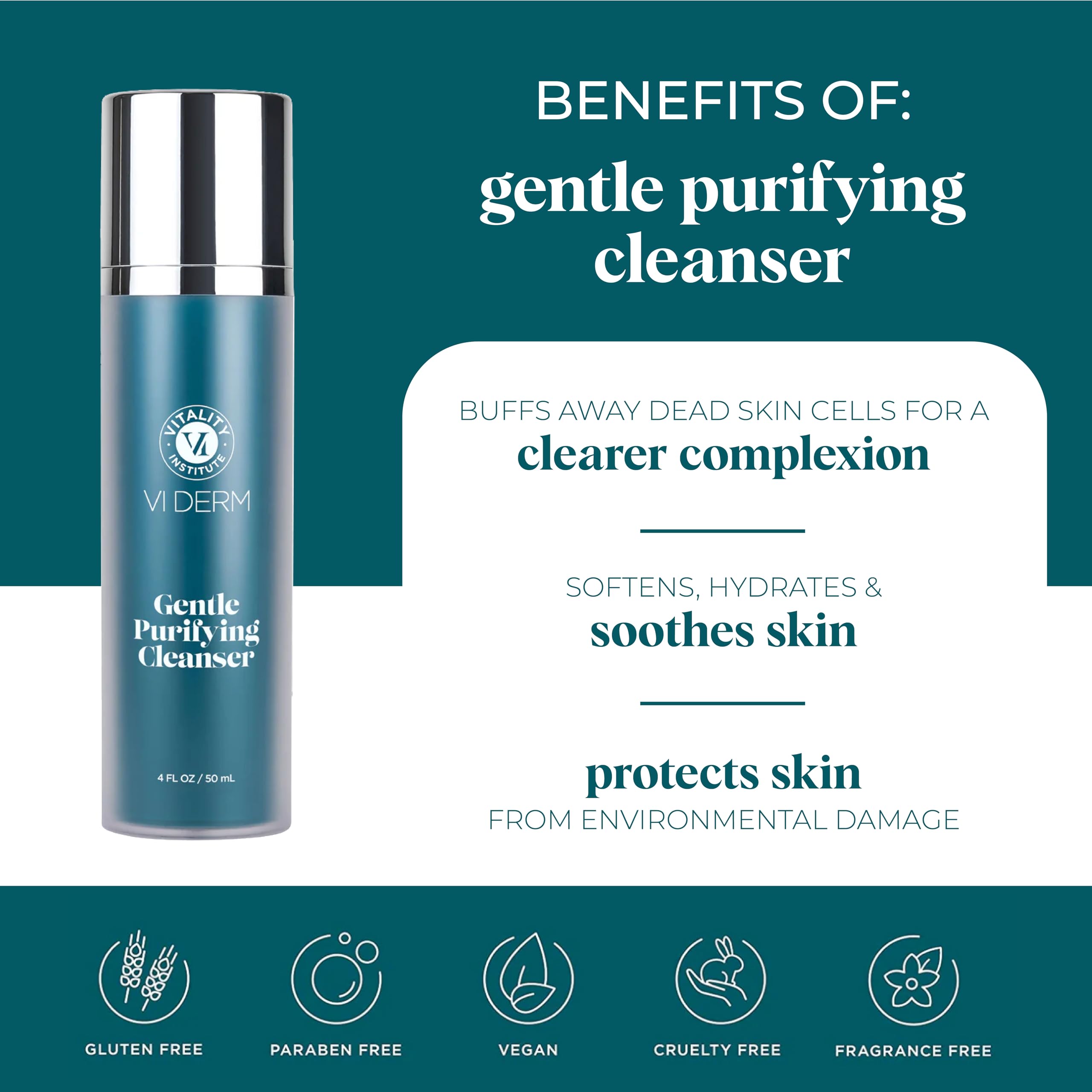 Aloe vera y té verde de VI DERM aportando hidratación suave