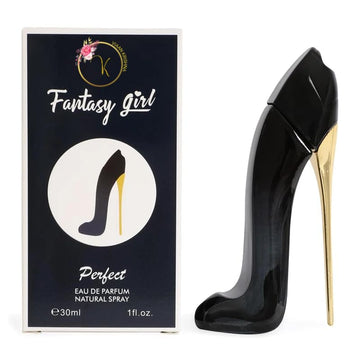 Viaan Krishna Fantasy Girl, diseño de tacón mini en frasco de perfume