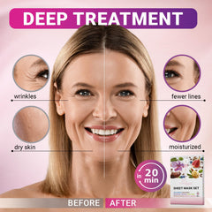 VIABEAUTY mascarilla hoja ácido hialurónico, mantiene la hidratación.