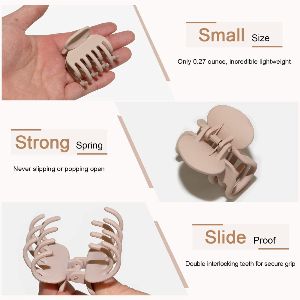 Clips mate Viabty para fijar peinados simples y elegantes.