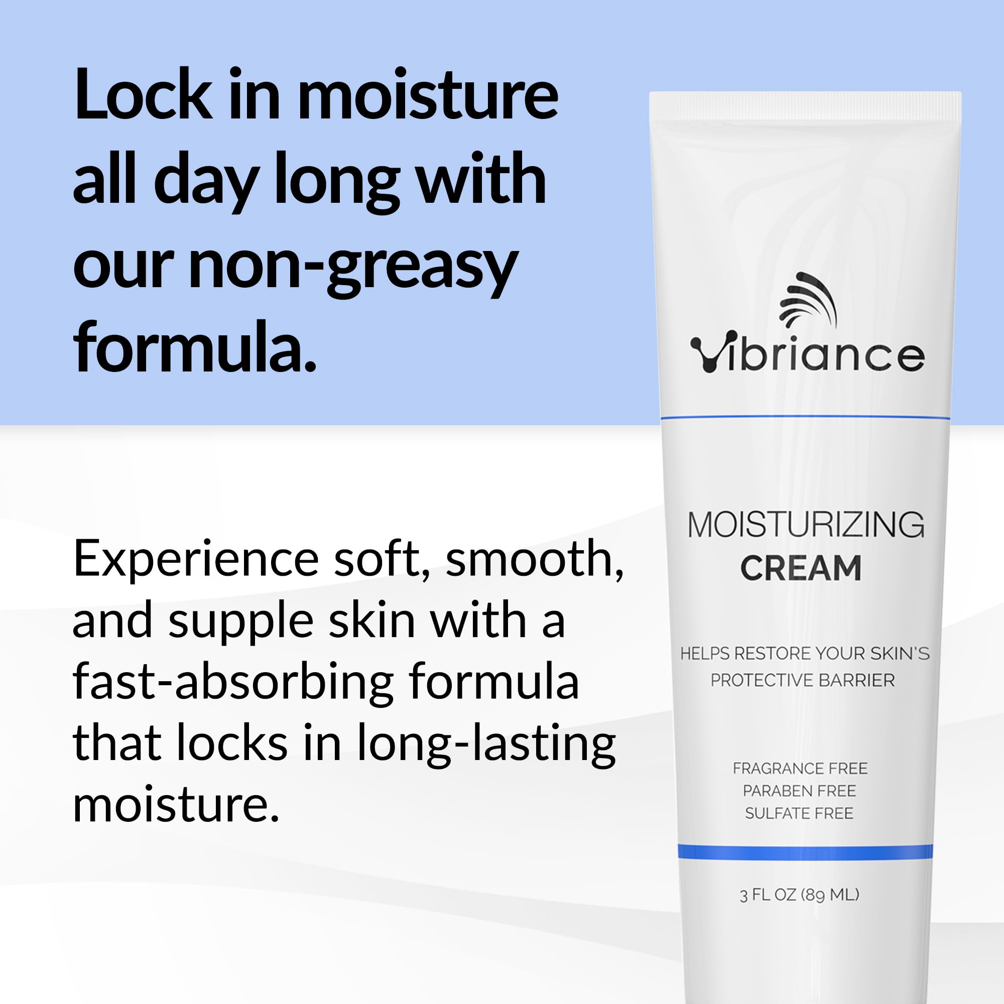Vibriance con algas rojas y squalane vegetal para firmeza y elasticidad.