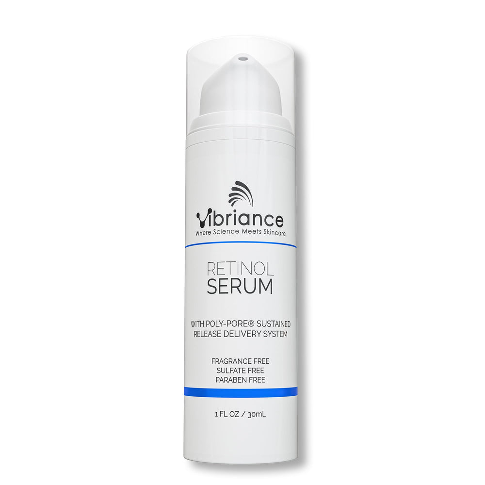 Sérum Rétinol Vibriance, bouteille prête pour la routine nocturne et peau sensible.