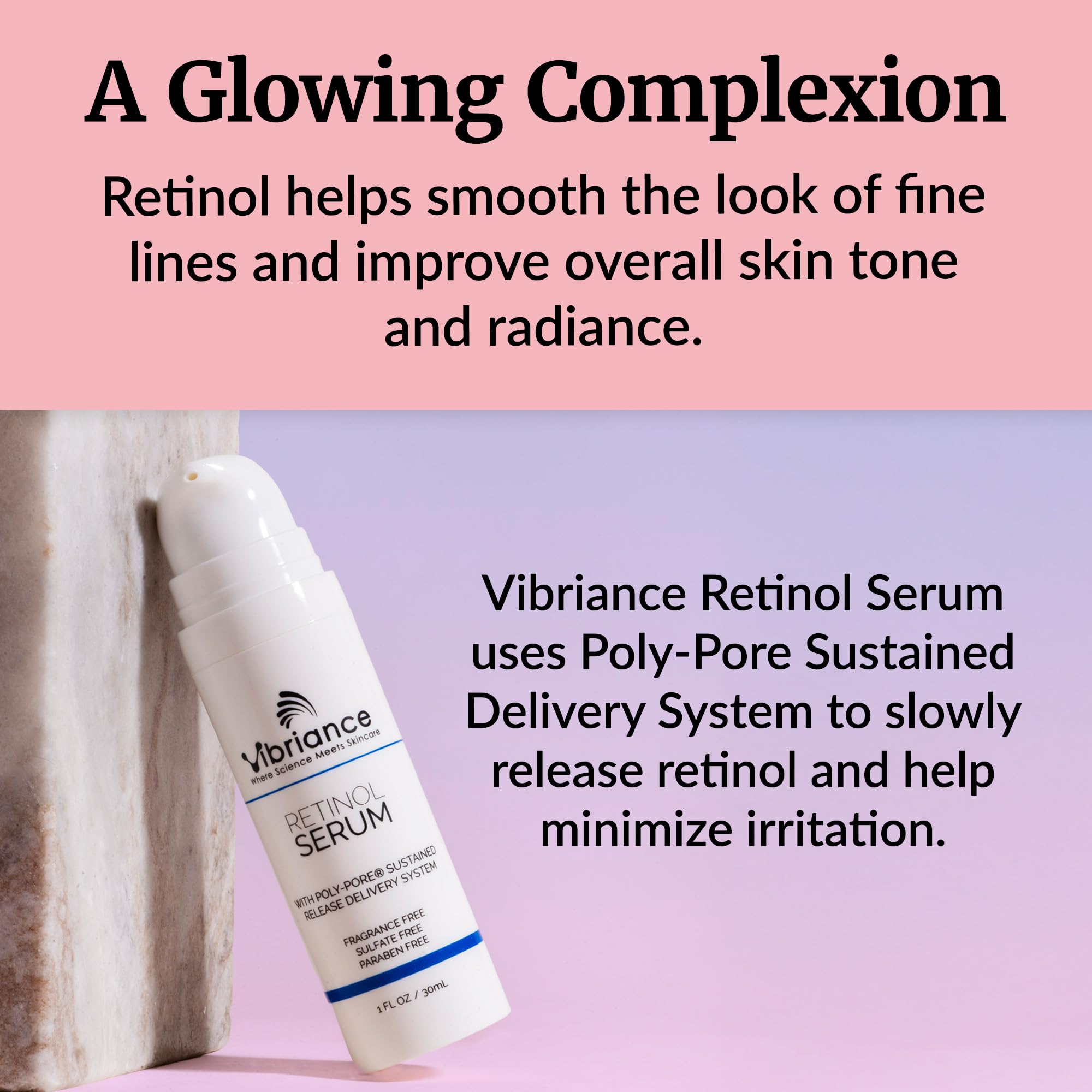 Emballage soigné de Vibriance, prêt à intégrer à votre rituel beauté.