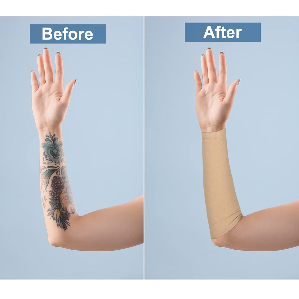 Vicenpal mangas cubres tatuajes de diseño sólido para look profesional diario.