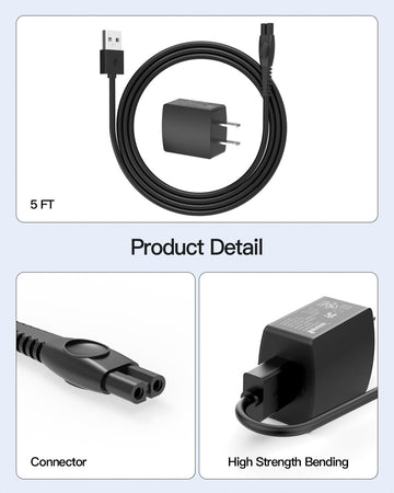 Vicgee cable de alimentación estable para recargas diarias.