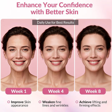 Aplicación suave de VicGFHS crema cuello firme para rostro y cuello.