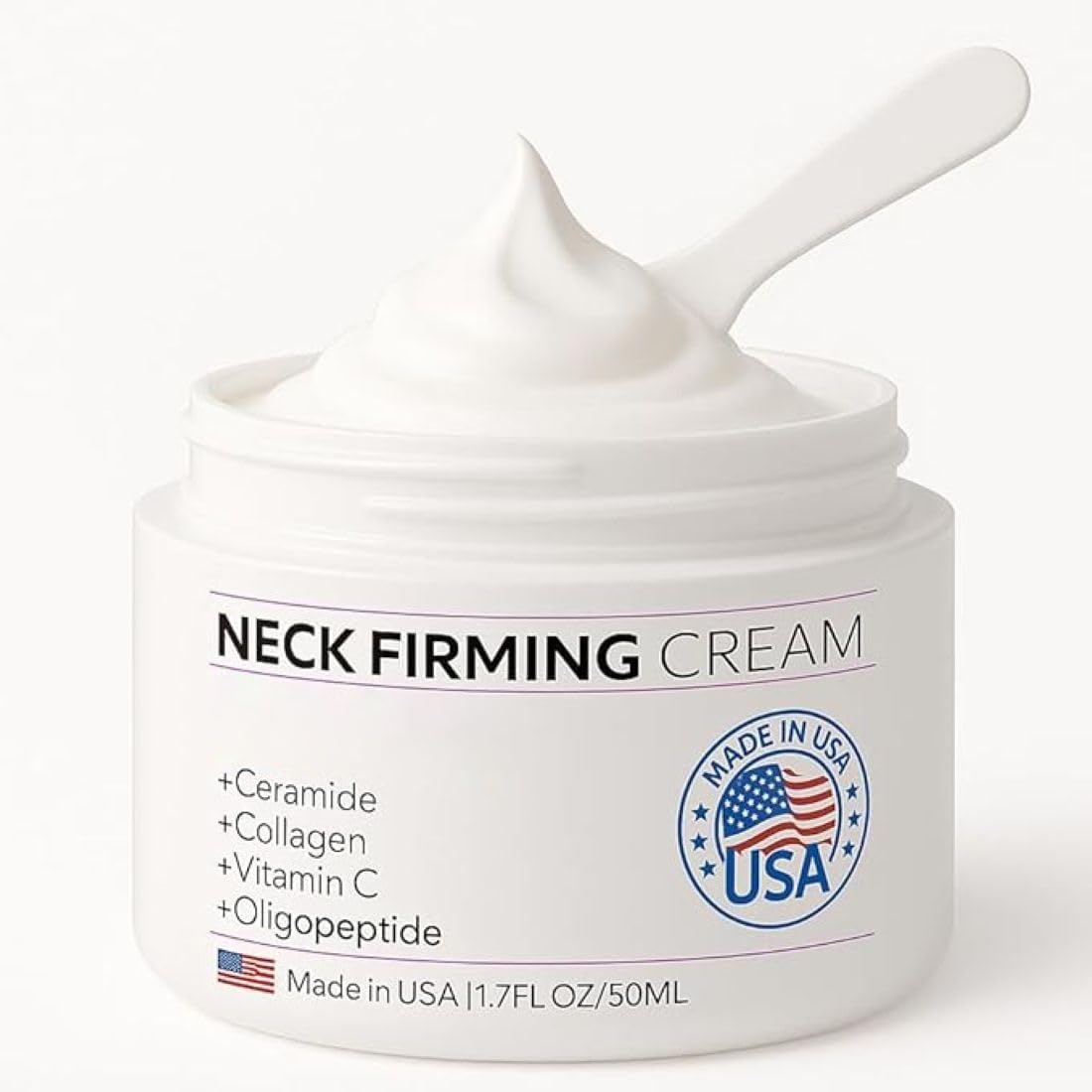 VicGFHS crema cuello firme en botella, hidratación diaria para cuello y rostro.