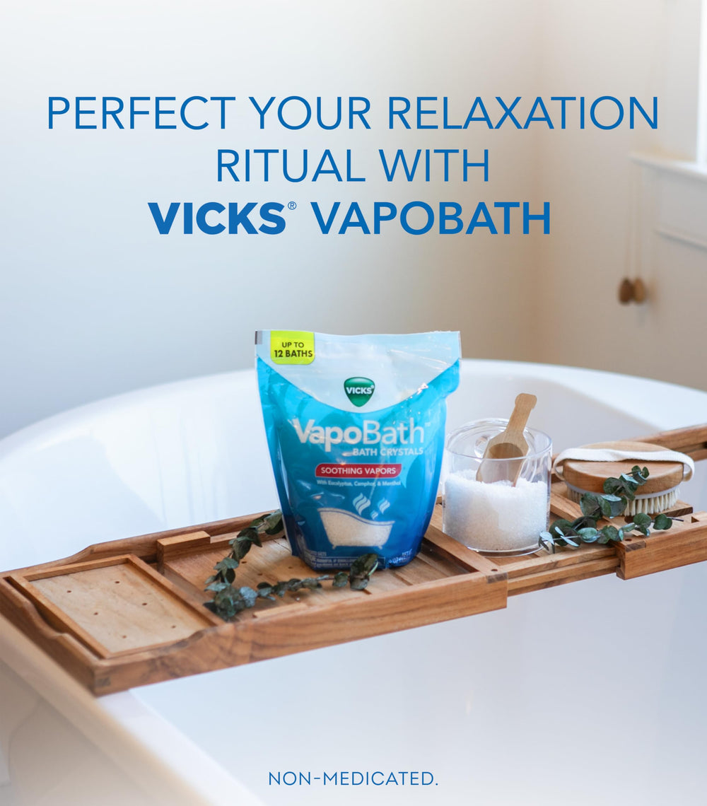 Vicks VapoBath: aroma de eucalipto y mentol para cuidado personal