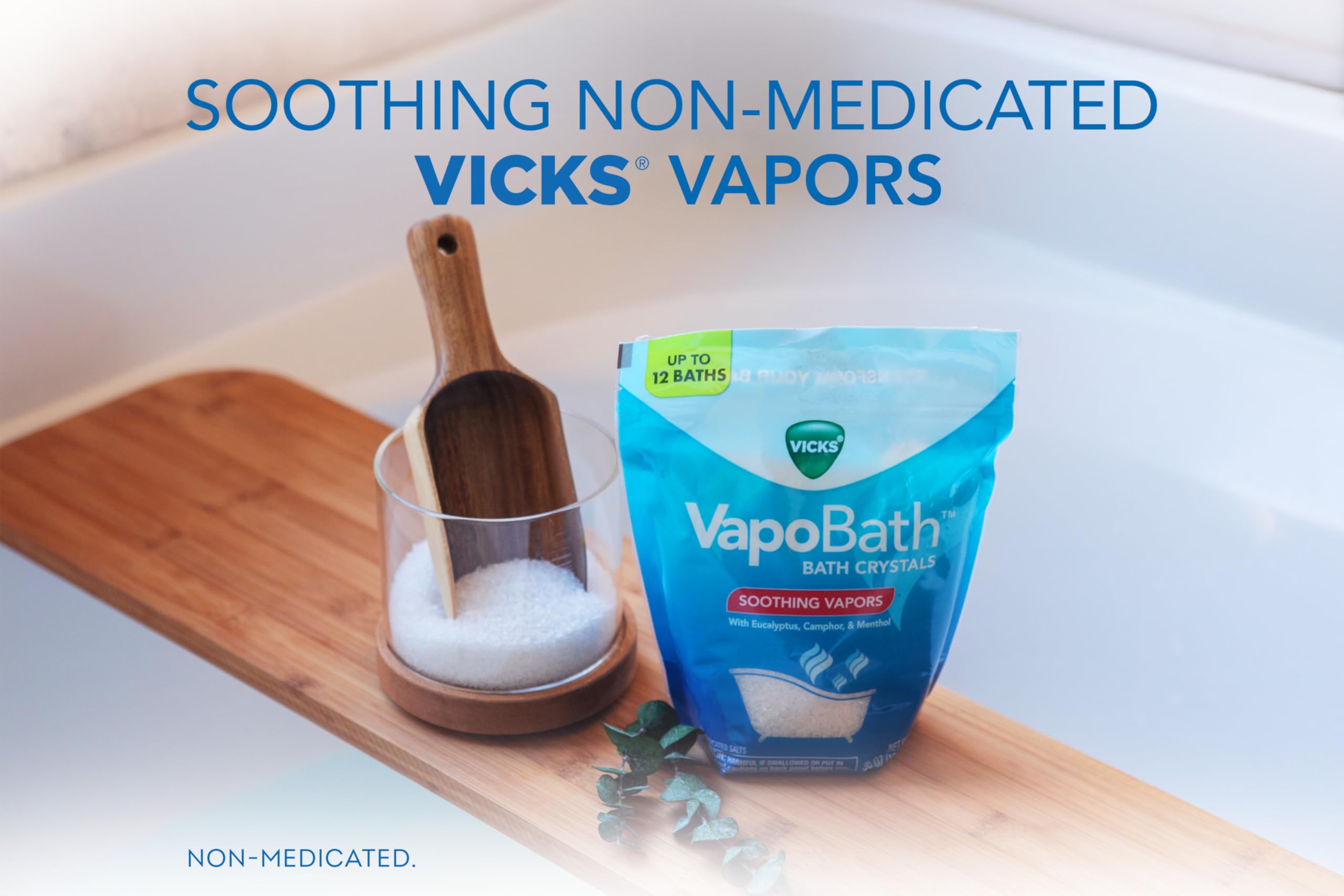 Vicks VapoBath: uso sencillo y disolución limpia en la bañera