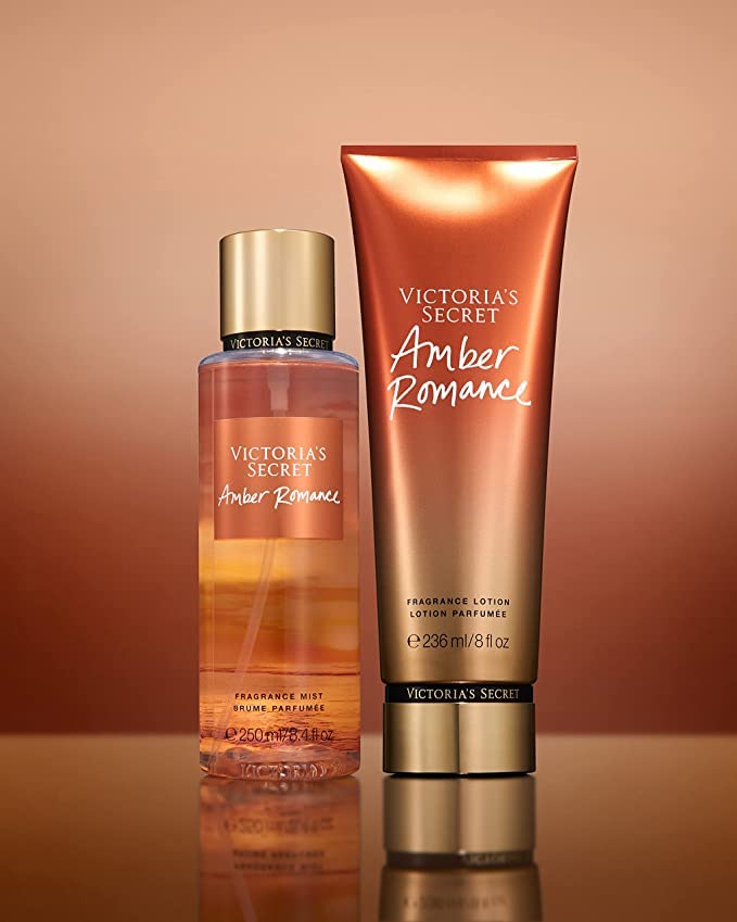 Victoria's Secret Amber Romance Mist 8oz: tamaño práctico para bolso