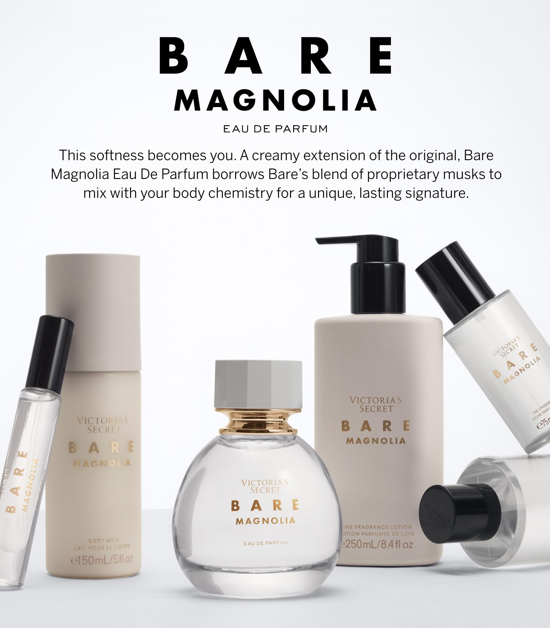 Escena de uso diario con Bare Magnolia para un aroma suave y femenino.