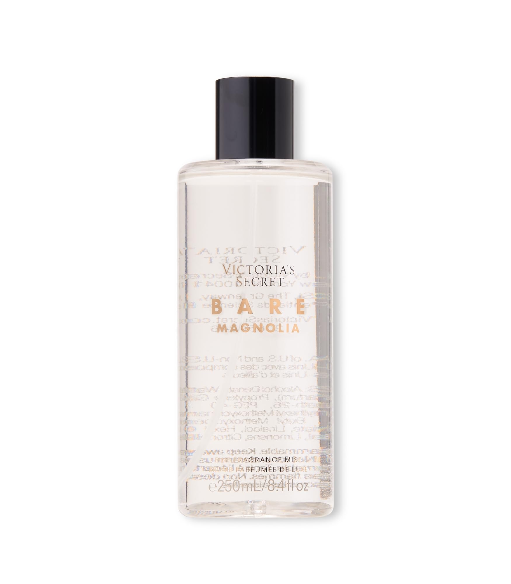 Victoria's Secret Bare Magnolia fragrance mist bottle for a light daytime refresh.