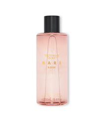 Victoria's Secret Bare Rose fragrance mist bottle highlights pear skin notes for daily refresh.