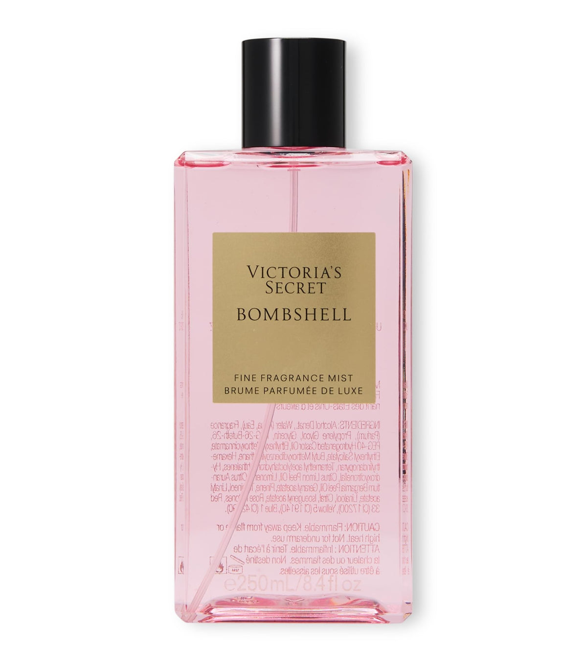 Victoria's Secret Bombshell bruma en botella para uso diario y aroma ligero.