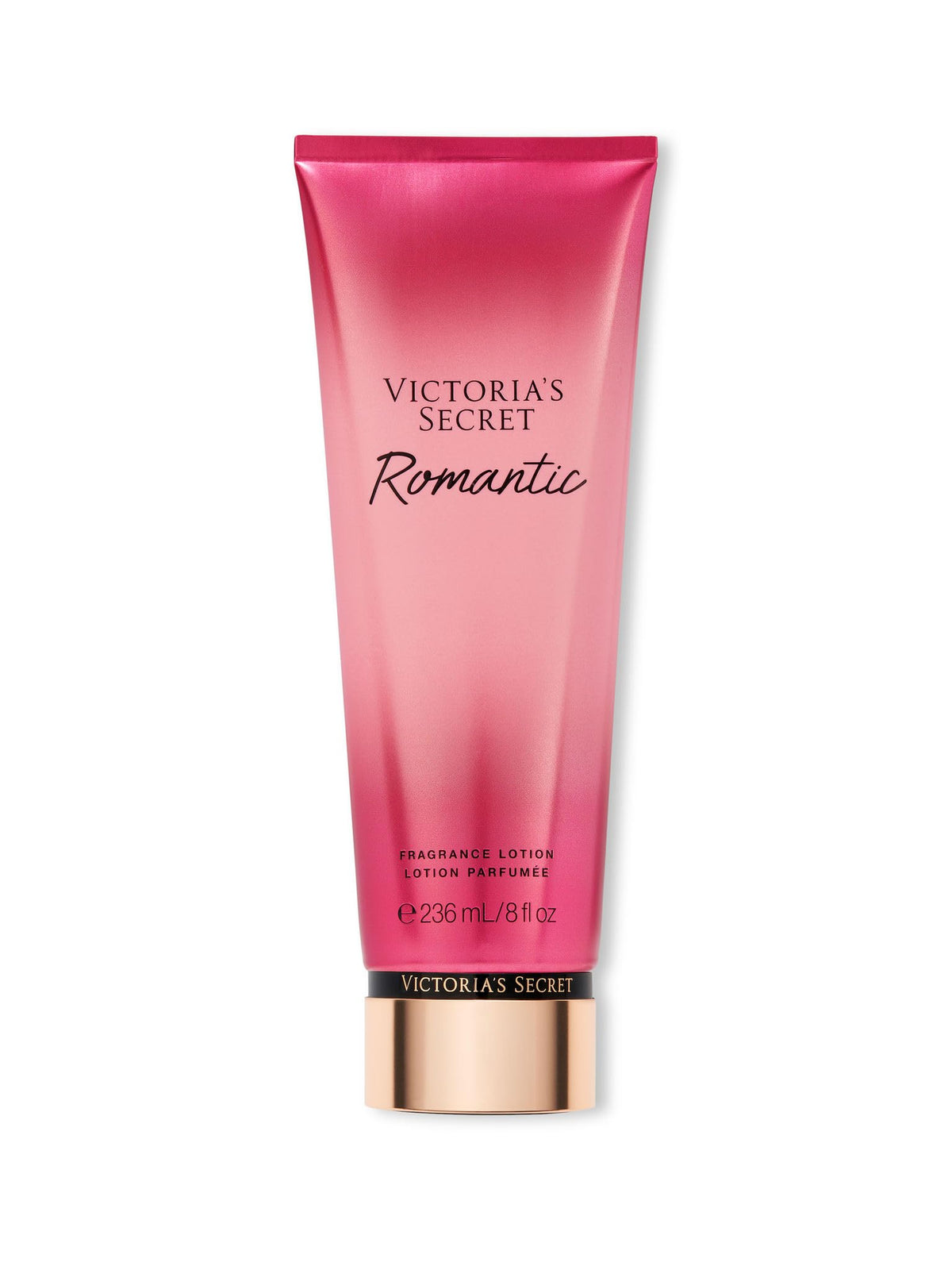 Victoria's Secret Loción Corporal Romántica: botella elegante para uso diario.