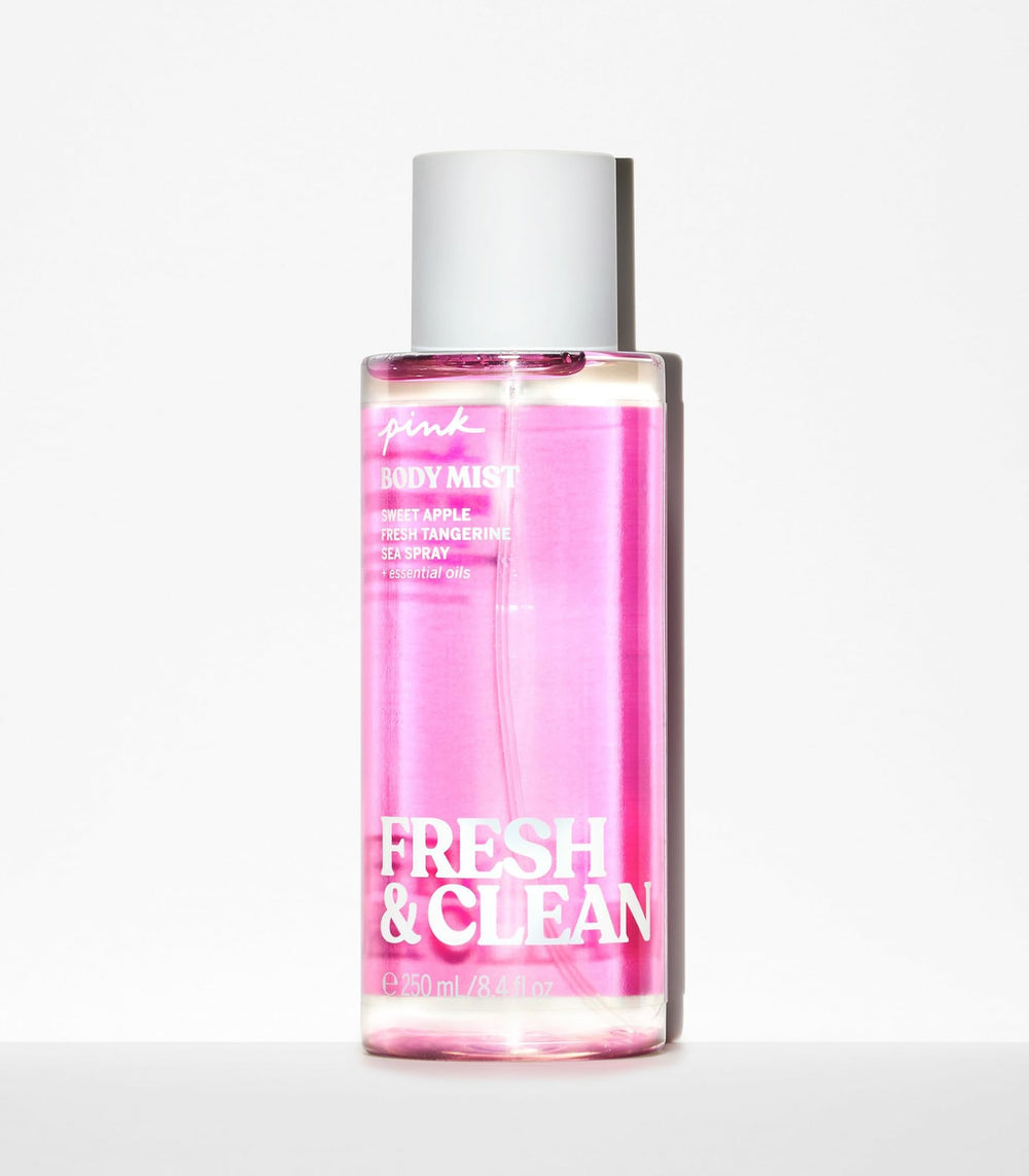 Victoria's Secret Bruma Corporal Rosa Fresca y Limpia, atomizador compacto para retoques