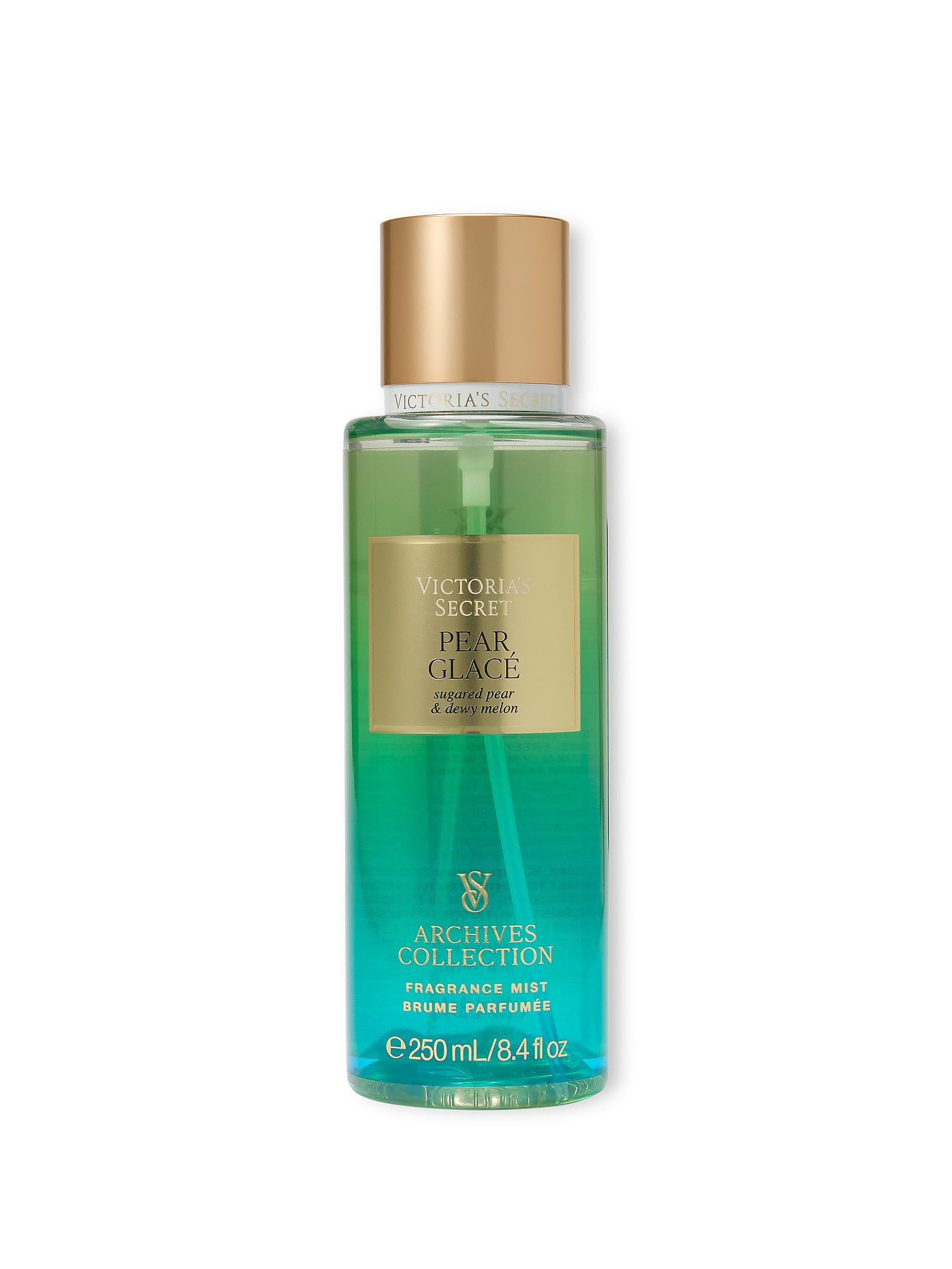 Victoria's Secret Pear Glace, aplicación en piel, sensación suave y duradera.