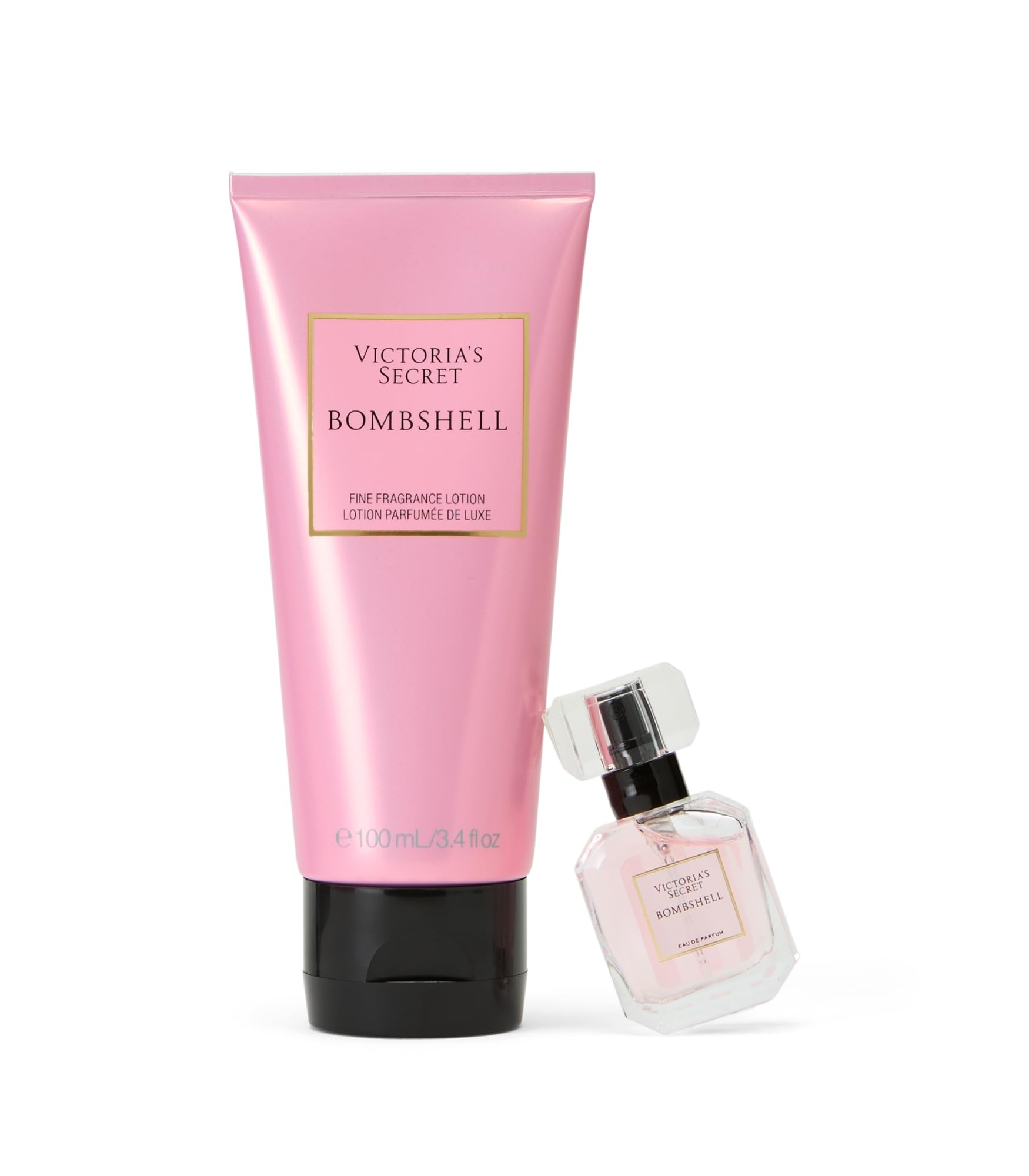 Victoria's Secret Bombshell Mini fragancia, notas de pasión púrpura para un aroma intenso.