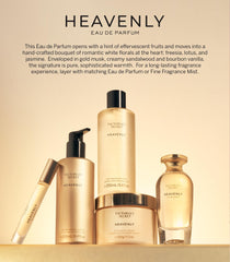 Notas de fragancia cálidas de Victoria's Secret Heavenly Fine Fragrance Lotion.