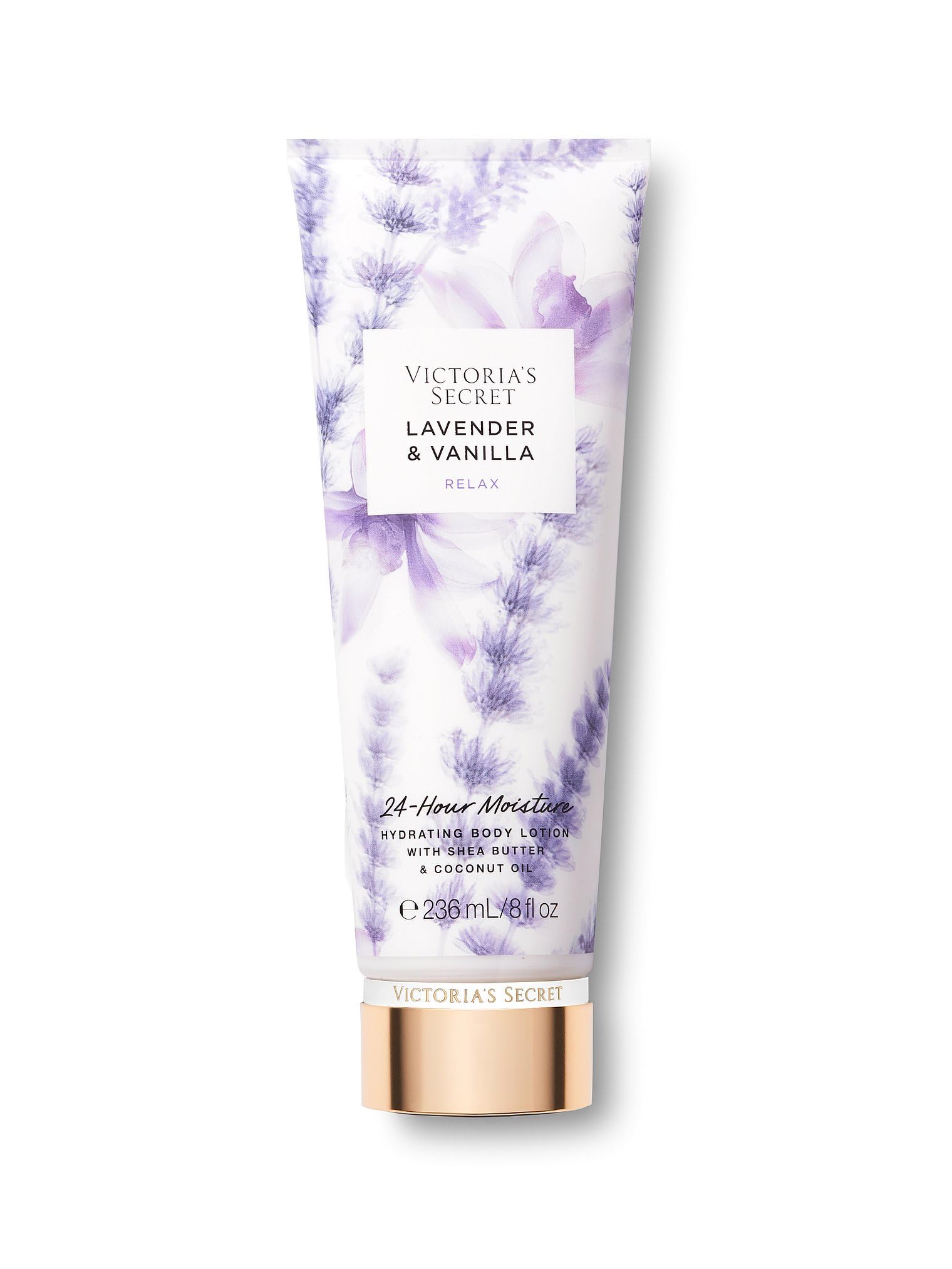 Victoria's Secret Lavanda Vanilla: botella con aroma floral cálido para uso diario.
