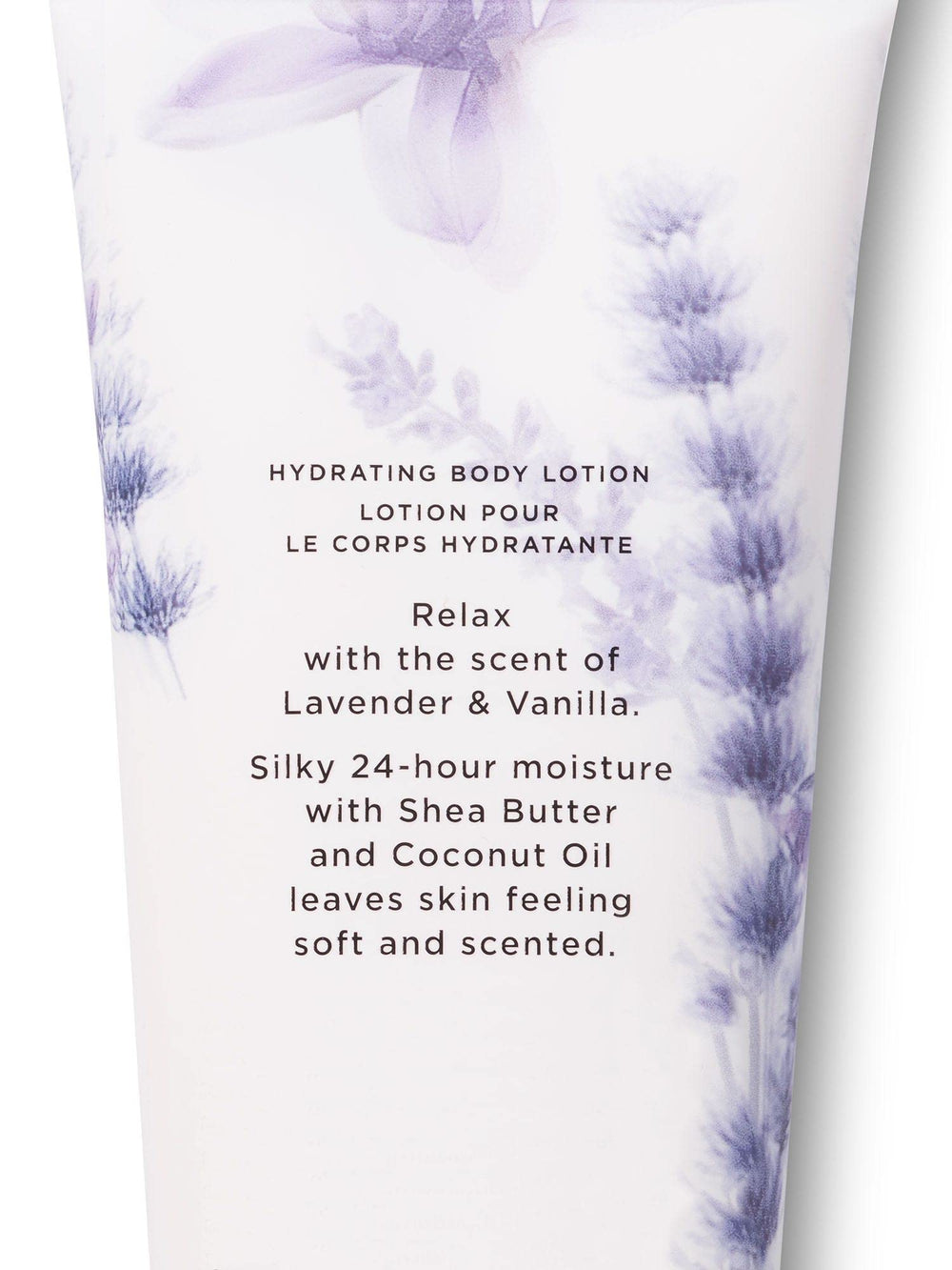 Victoria's Secret Lavanda Vanilla: textura crema que hidrata la piel sin esfuerzo.