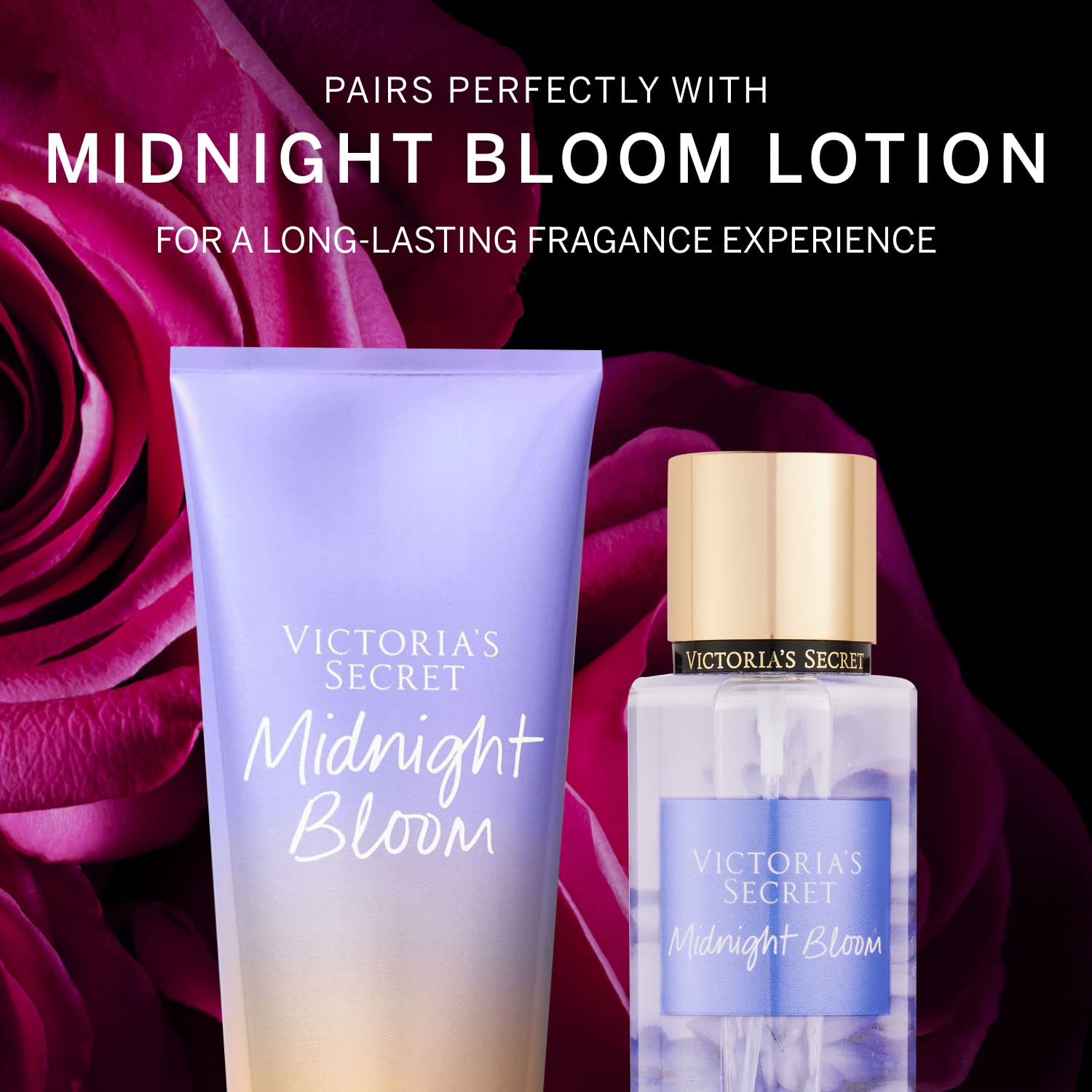 Midnight Bloom de Victoria's Secret: notas flor lunar para un aroma sutil y femenino.