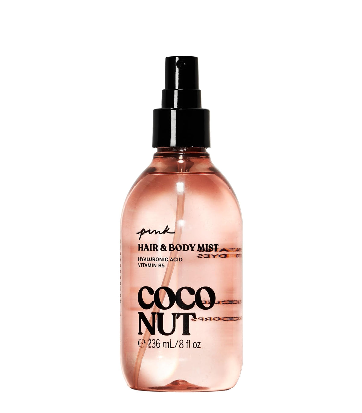 Victoria's Secret PINK Coconut Mist: botella para perfumar cabello y piel.