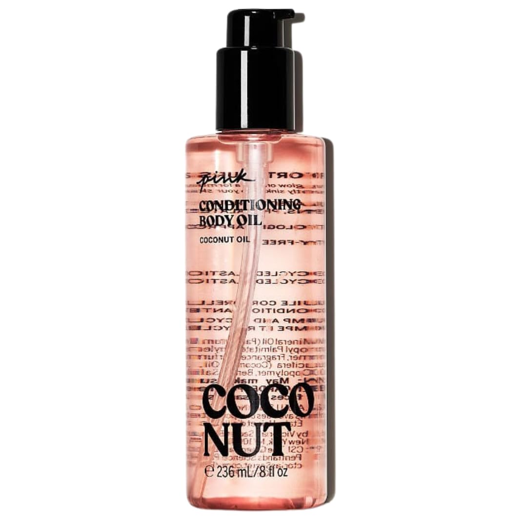 Victoria's Secret Pink Coco Oil: aplicación suave para el cuerpo, aroma relajante de miel y lavanda