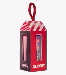 Aceite labial Victoria's Secret PINK sabor cereza en envase, brillo de color intenso.
