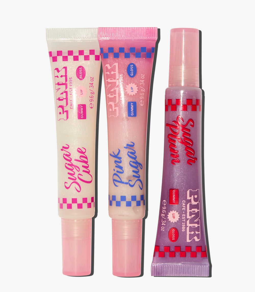 Aceite labial Victoria's Secret PINK Crème Brûlée en envase, tono cálido y suave.