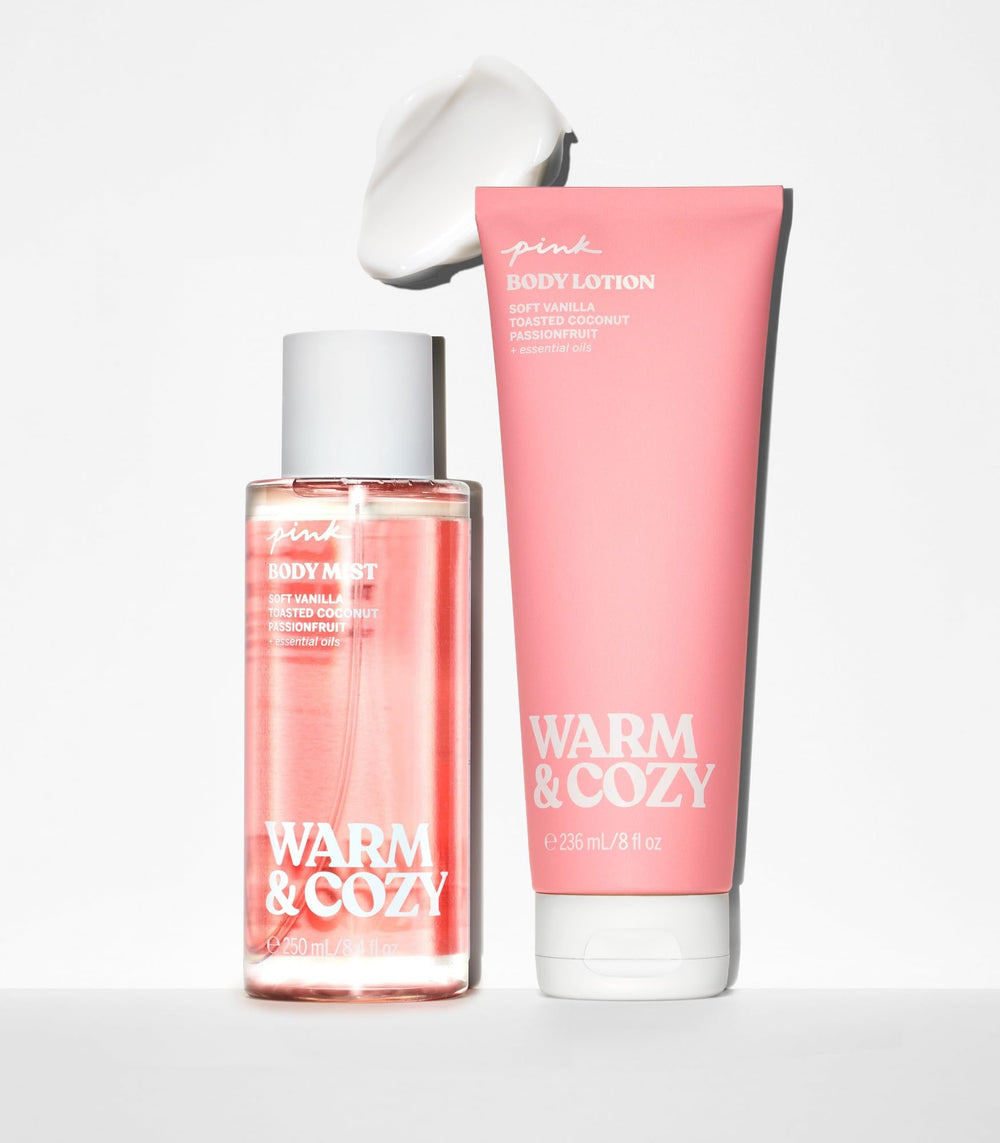 Victoria's Secret Pink Warm & Cozy Mist spray in your bag for a quick refresh.
