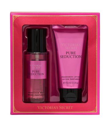 Victoria's Secret Pure Seduction mini dúo: niebla de fragancia y frasco para uso diario.