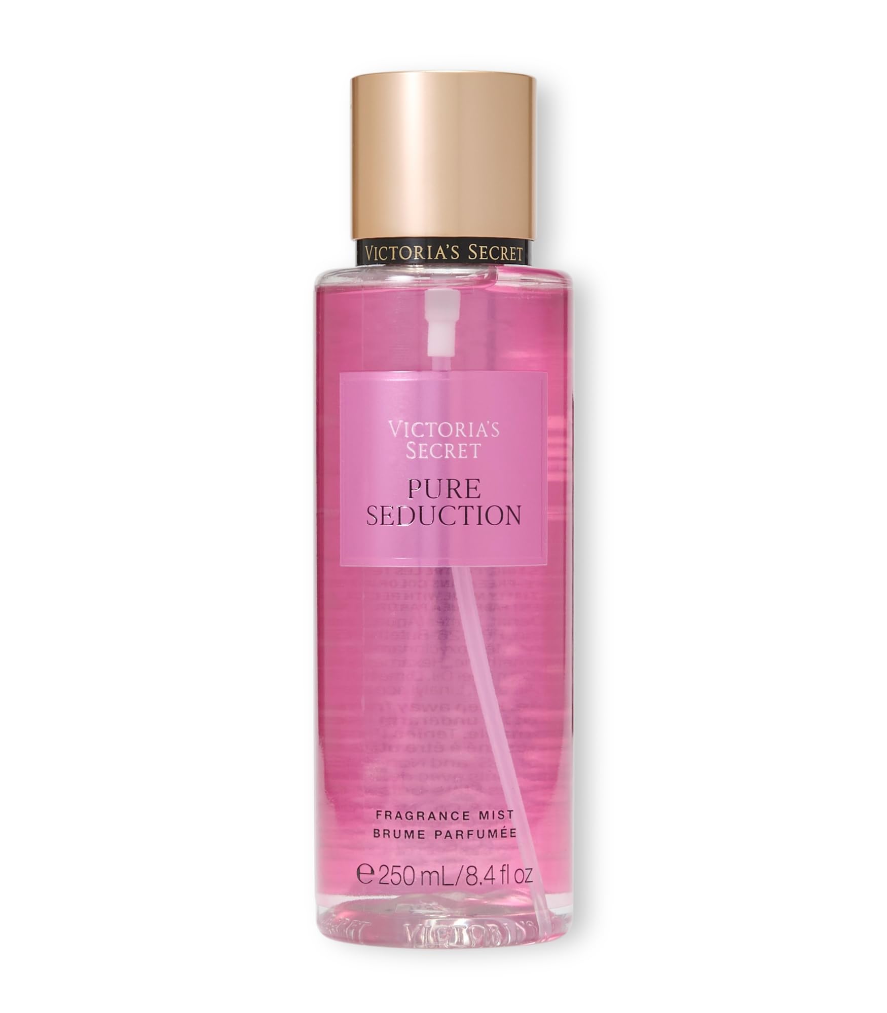 Victoria's Secret Pure Seduction en botella, fragancia afrutada para uso diario.