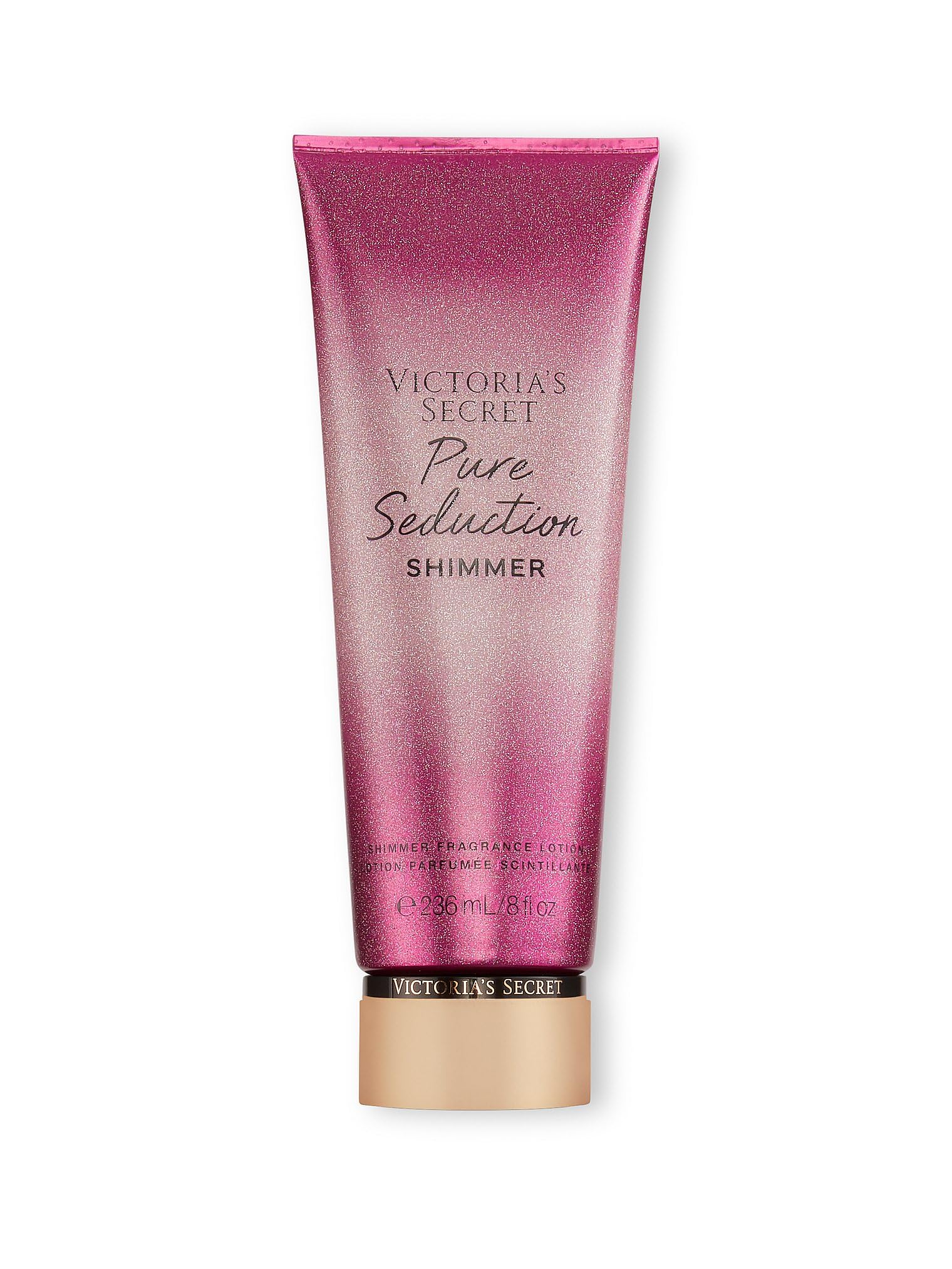 Victoria's Secret Pure Seduction Shimmer: botella de loción suave para cuerpo