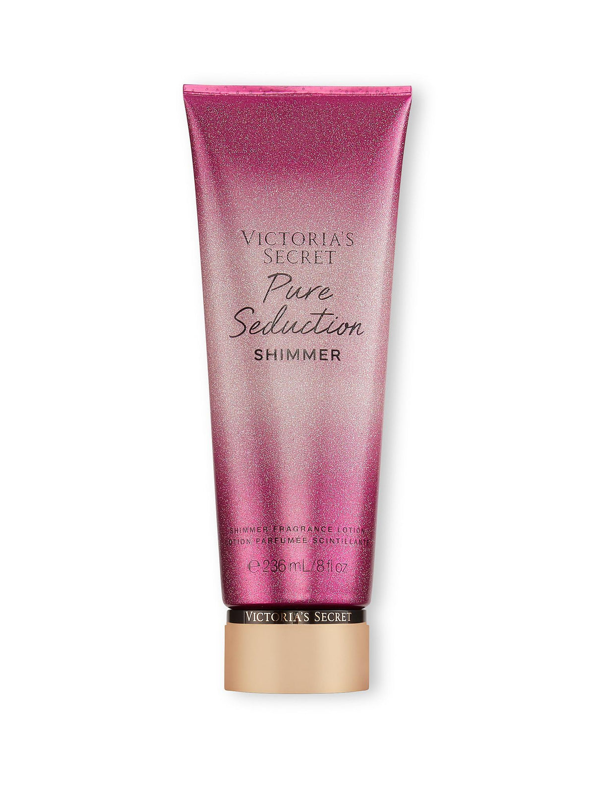 Victoria's Secret Pure Seduction Shimmer: botella de loción suave para cuerpo