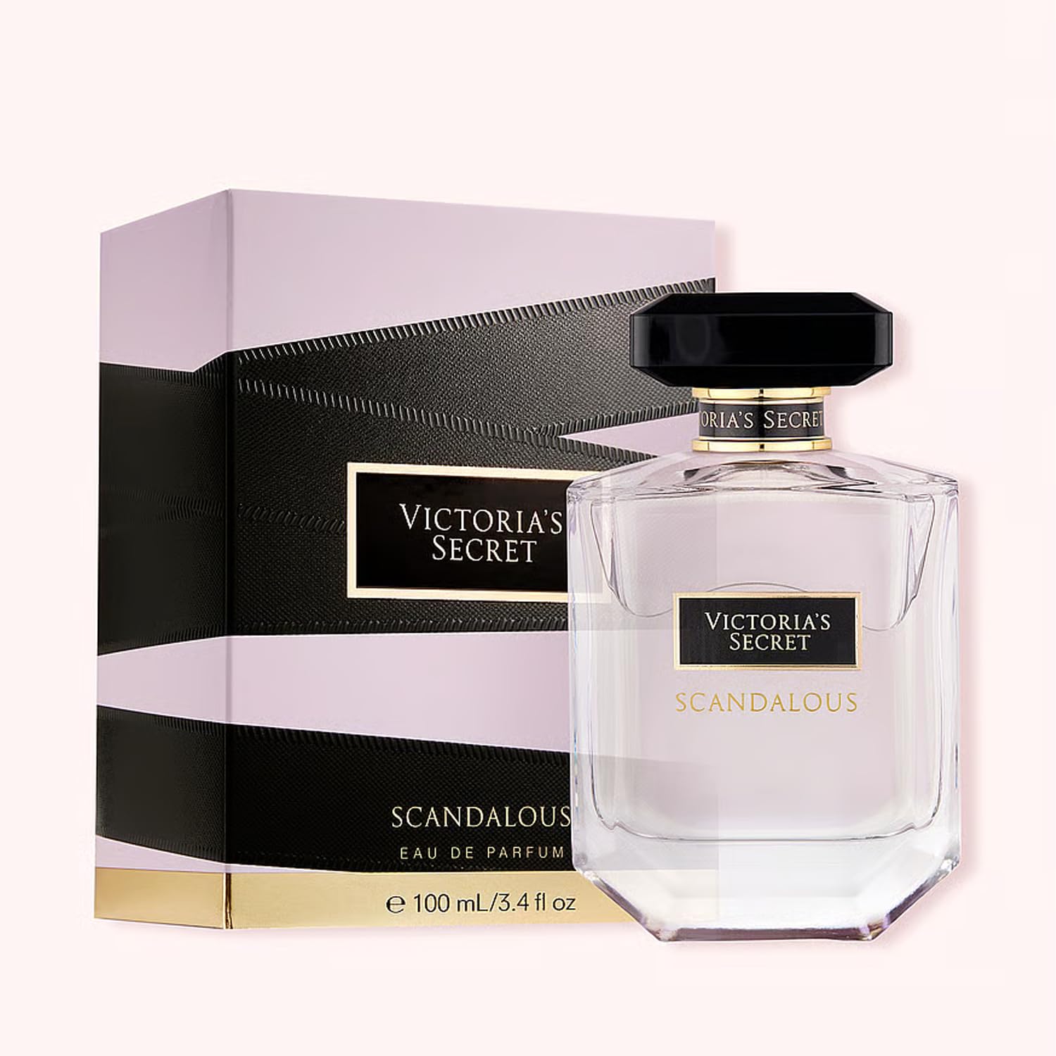 Victoria's Secret Scandalous, empaque en tono rosa resalta identidad para regalo.
