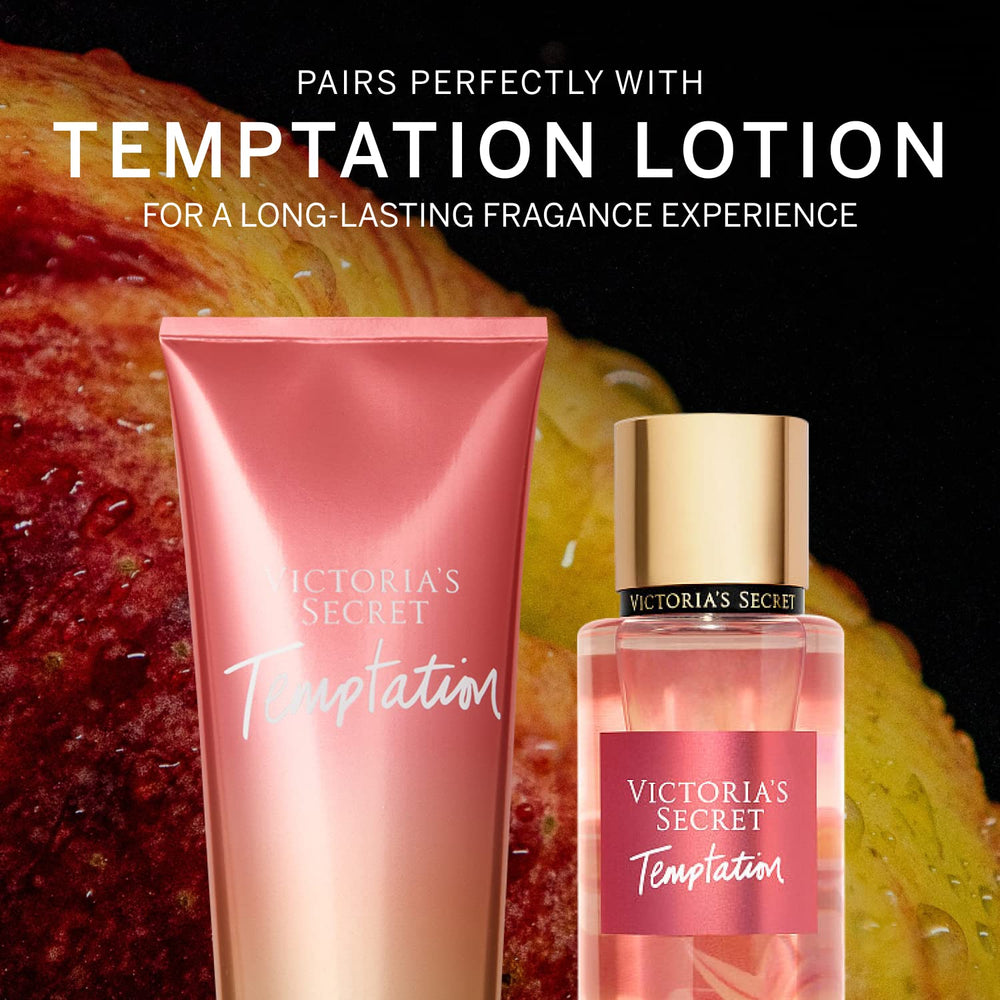 Temptation Mist de Victoria's Secret: etiqueta y diseño que transmiten lujo.