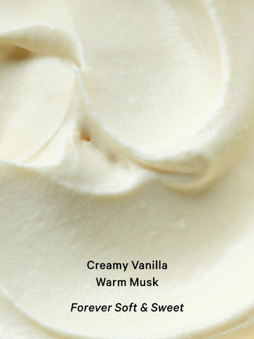 Textura cremosa de Vanilla Lace para piel suave e hidratada