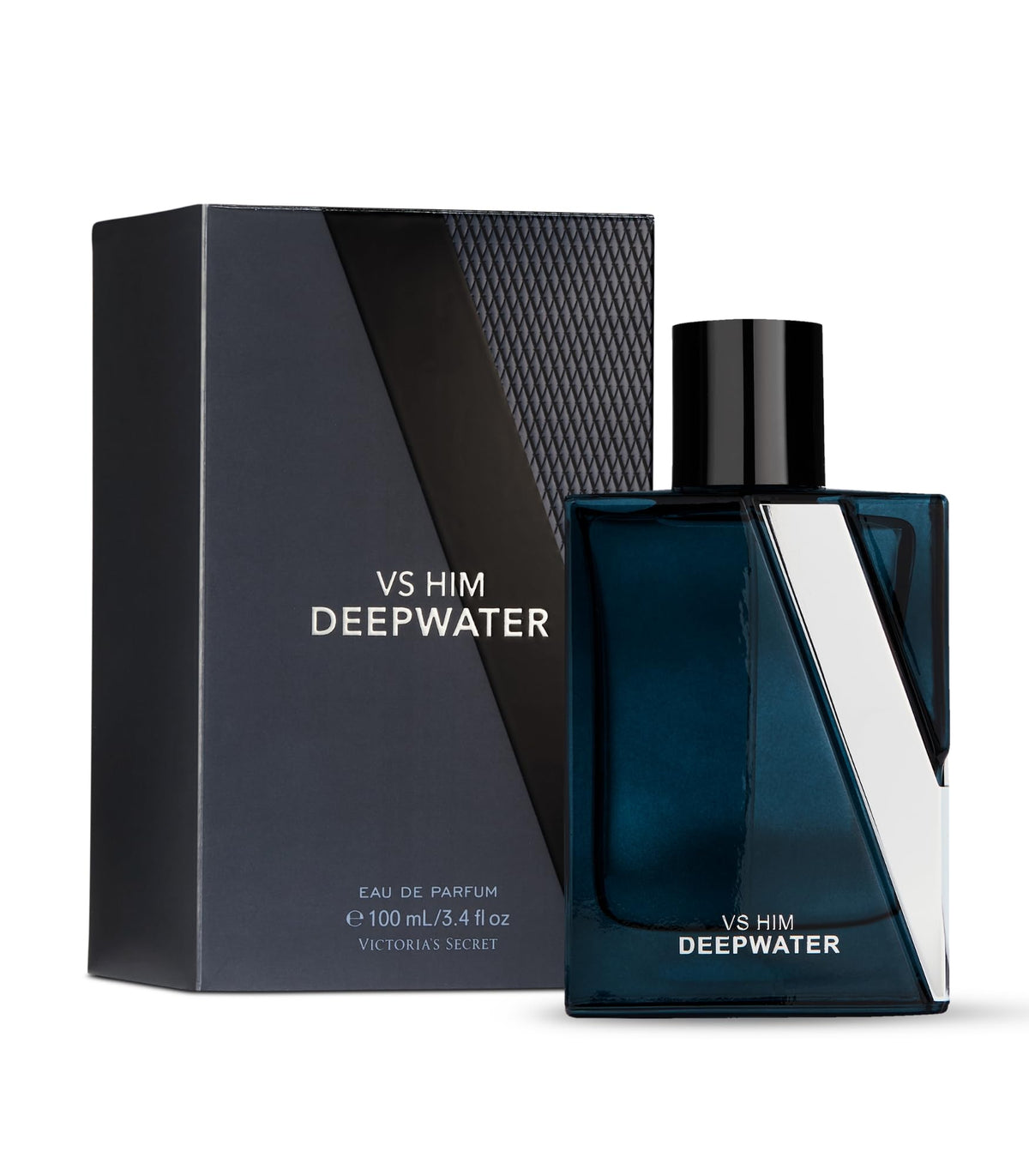 Victoria's Secret VS Him Deepwater, botella frontal, aroma fresco para uso diario y confianza.