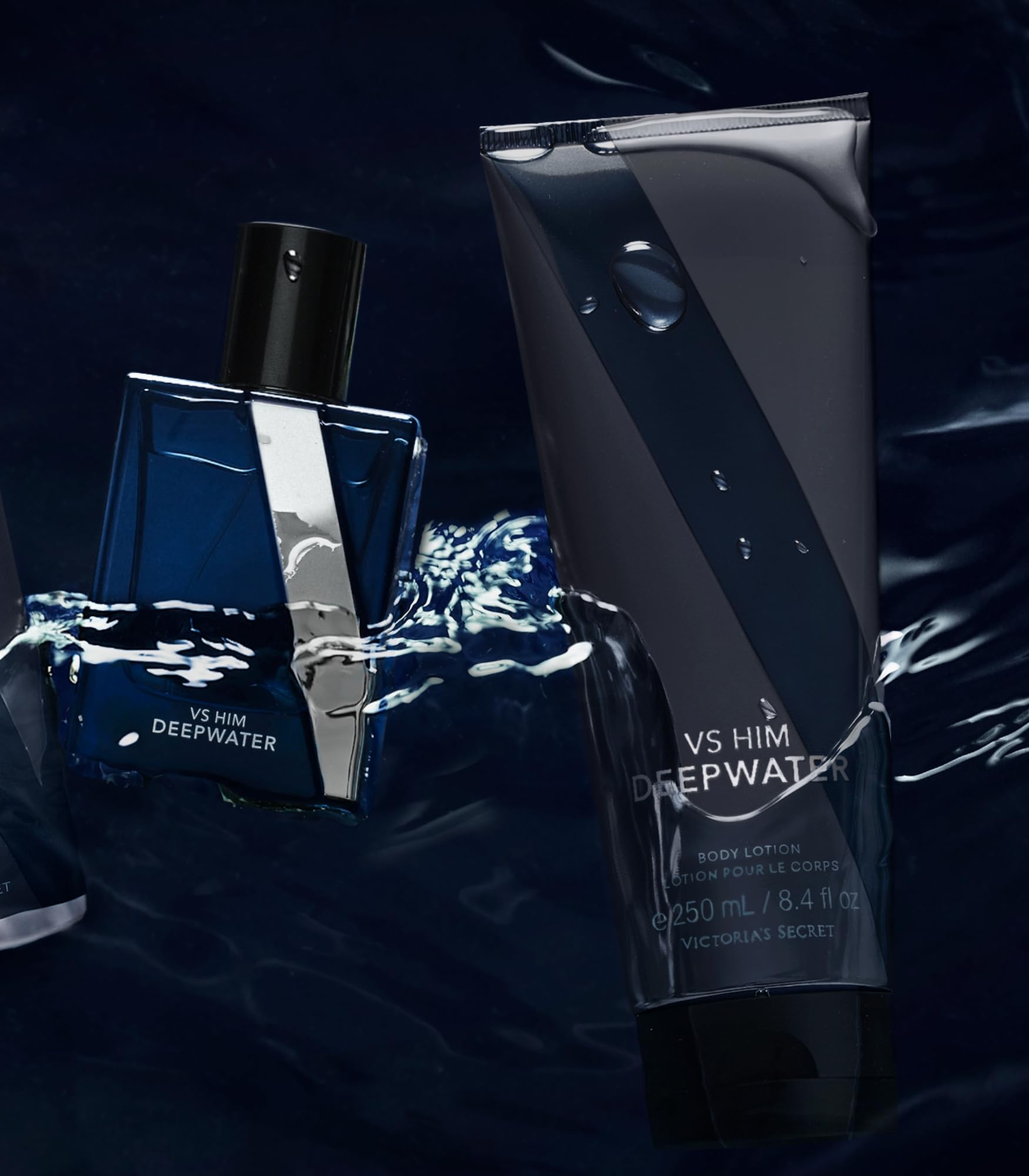 VS Him Deepwater, notas visuales, idea de fragancia aromática para momentos de enfoque.