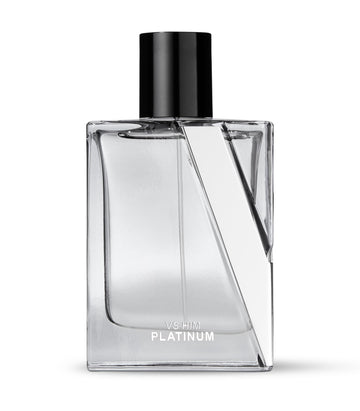 Victoria's Secret VS Him Platinum, vista lateral del frasco para un estilo nocturno