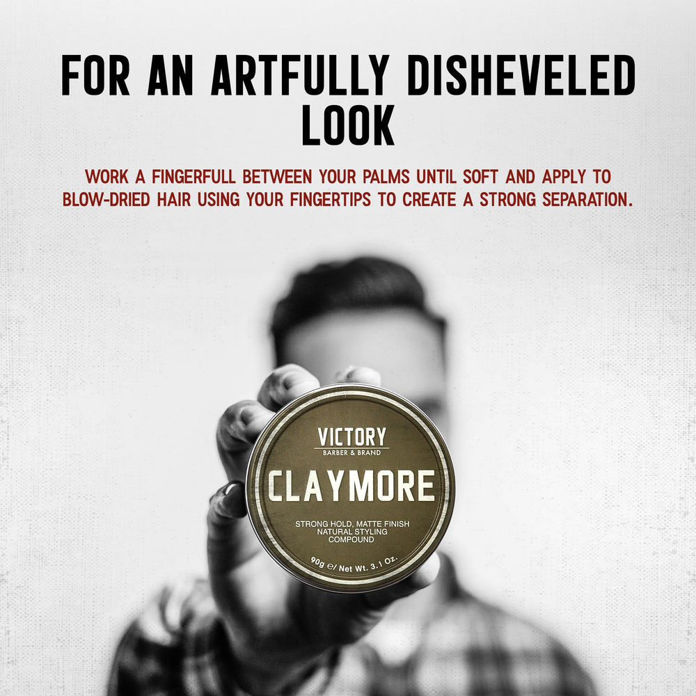 Claymore de Victory, fórmula que absorbe grasa para aspecto limpio.