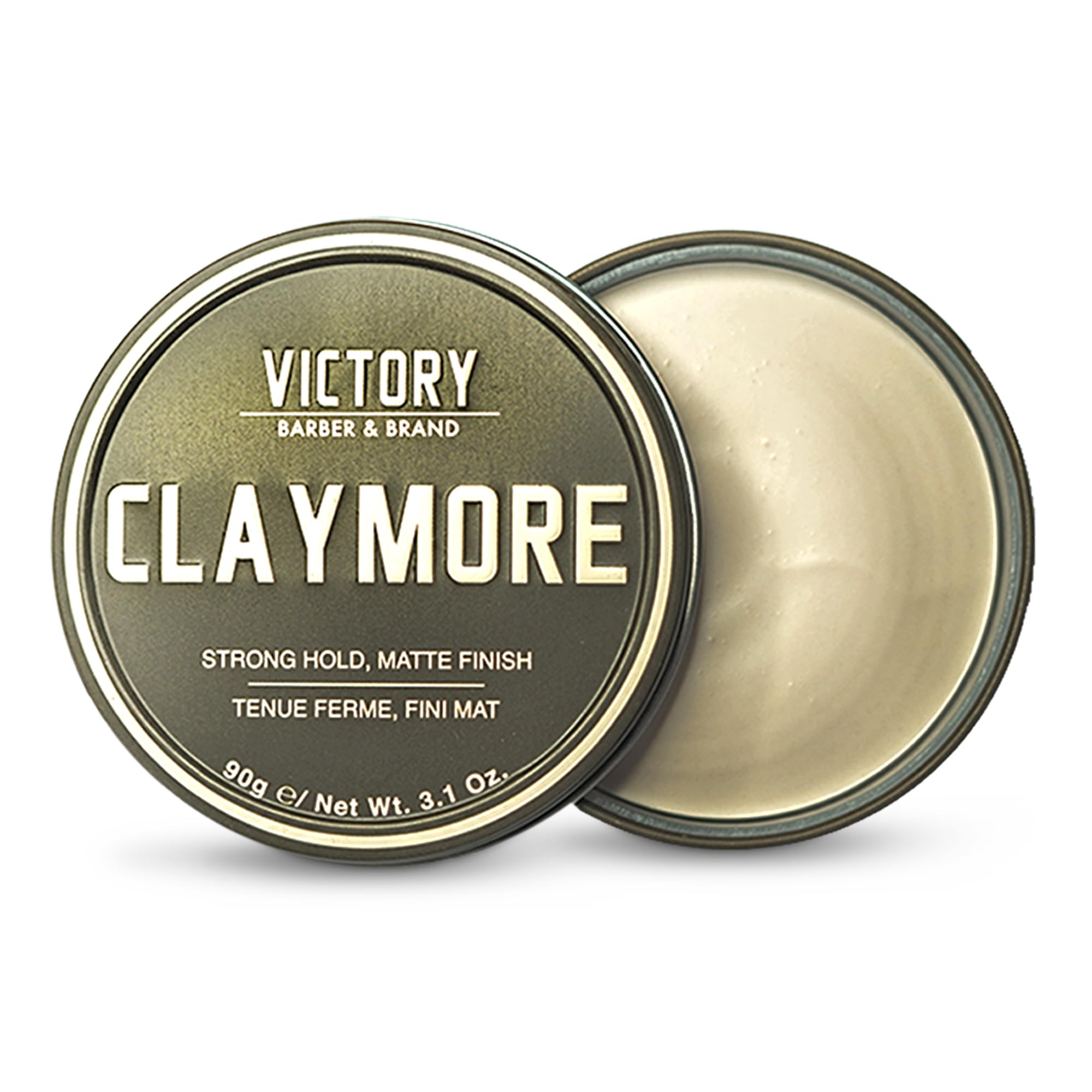 Claymore de Victory, pomada de arcilla, acabado mate y fijación duradera.